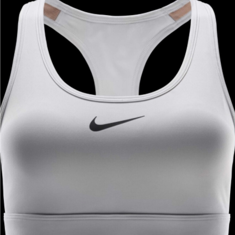 NEW Nike Swoosh Bra White Size XSmall